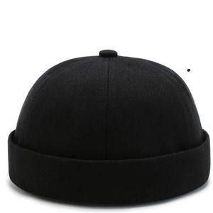 Unisex Brimless Beanie | Brimless Cap | Black